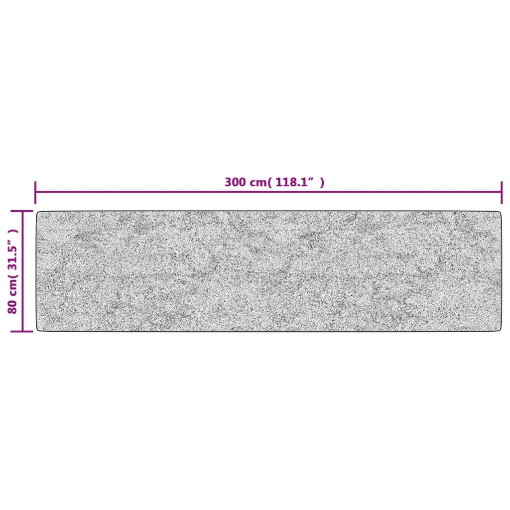 Alfombra de terciopelo lavable a máquina, 80 x 300 cm, parte inferior antideslizante, aislante de ruido, multicolor, patrón llamativo, suave, duradera, fácil de limpiar, protección del suelo