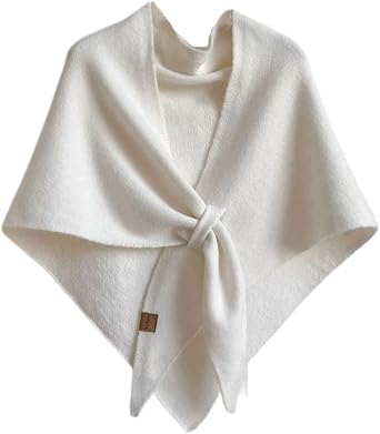 Women's Wool Shawl Wraps Knitted Casual Soft Scarf Pashmina Shoulder Cover-ups 2025 Fall Winter Cardigan Wrap