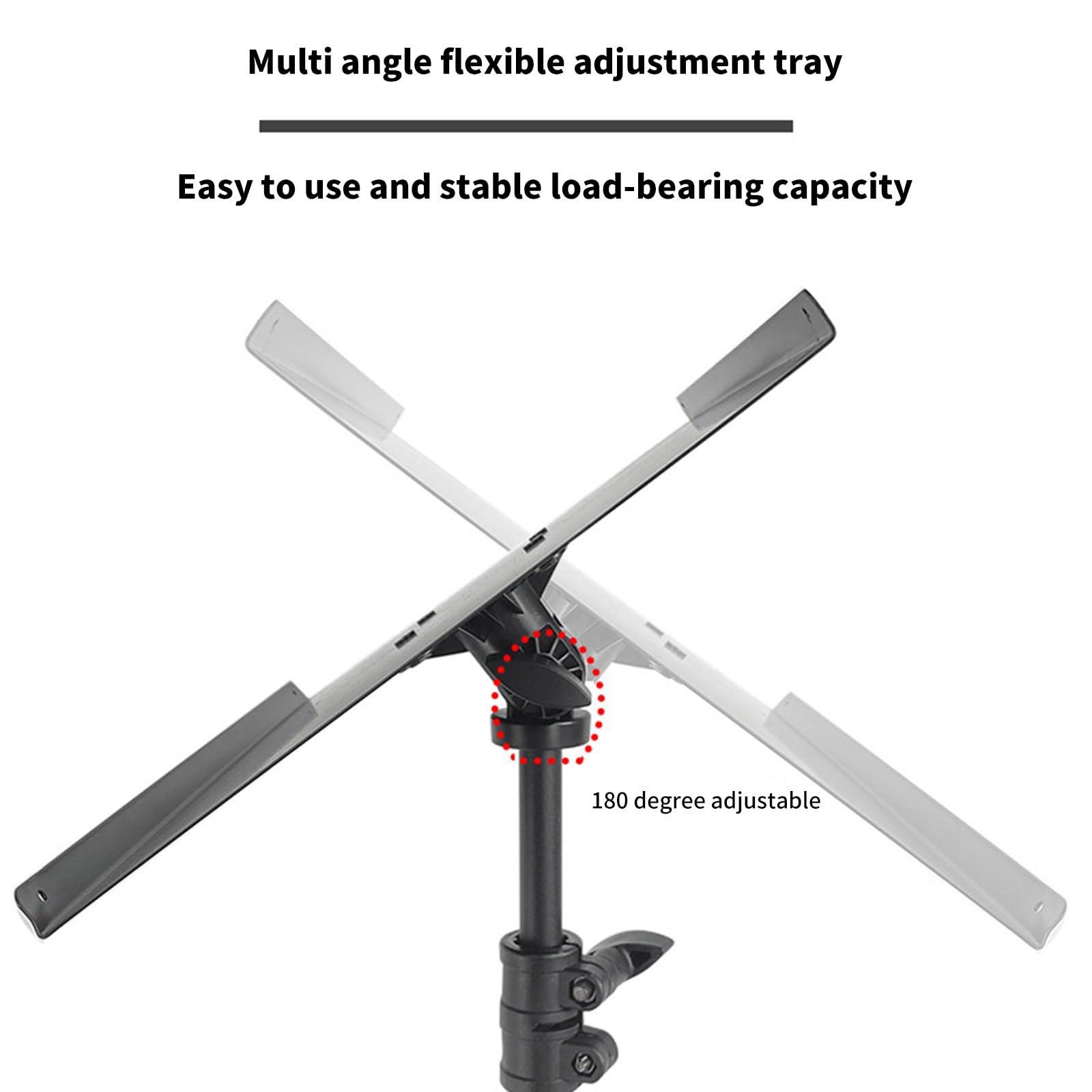 Soporte plegable de metal para proyector para laptop, base antideslizante, carga de 55 libras, soporte de escritorio ajustable para equipo de estudio, instrumento