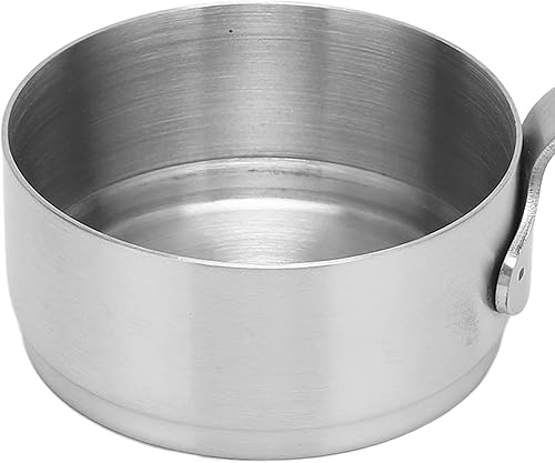 Miniatura 8 de 2 mini salsas de acero inoxidable, capacidad de 5.5 onzas, plata, sin tapa, apilable, adecuado para el hogar, restaurante, picnic