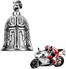 biker guardian bell motorcycle bell bicycle bell protective bell angel riding bell motorcycle bell keyring with ring for hanging for blessing the peace lucky charm