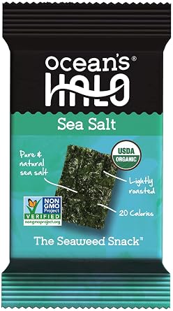 Oceans Halo Organic Sea Salt Seaweed Snack, 0.14 OZ