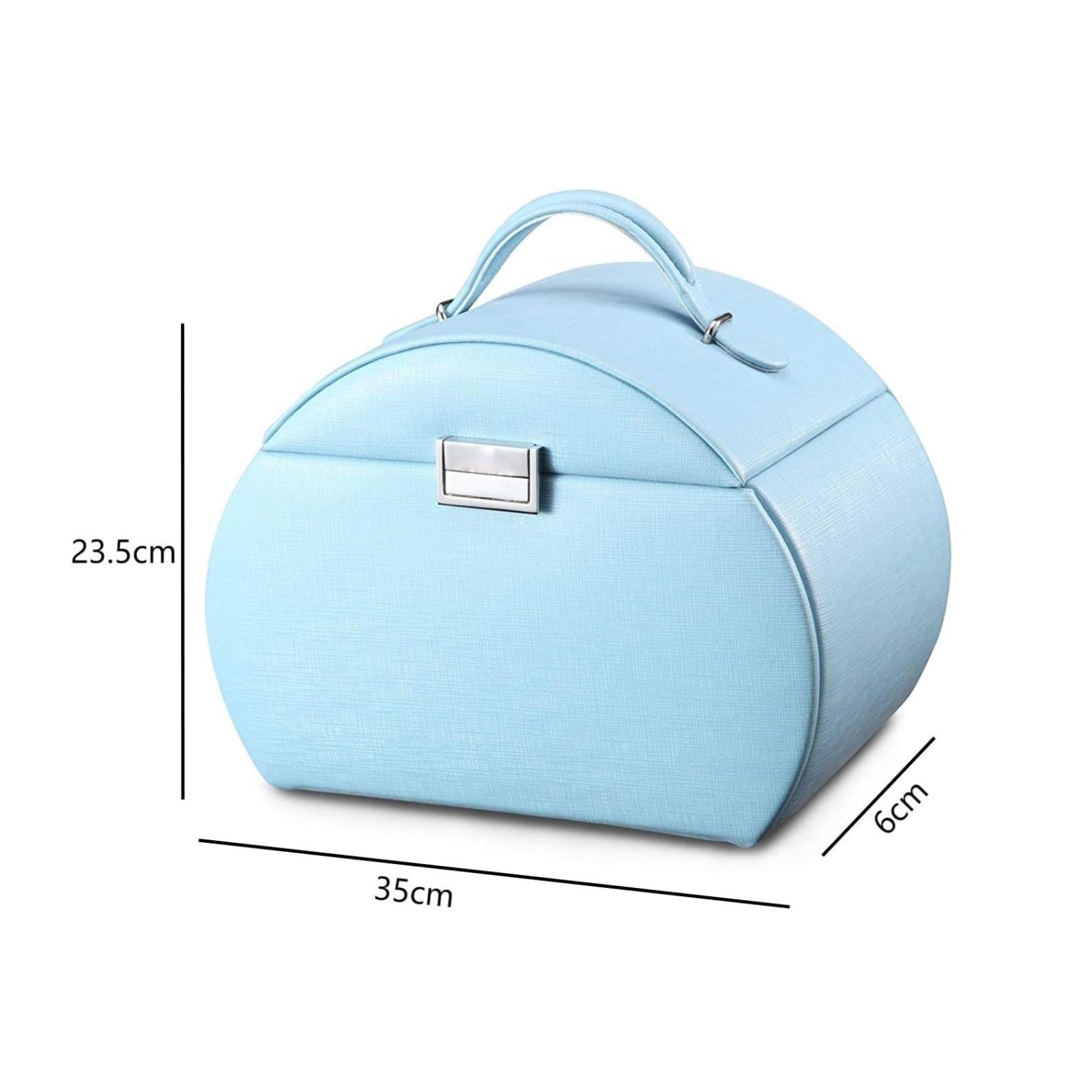 portagioie Portagioie for ragazze Scatola stile principessa a 3 strati | Portagioielli con specchio for regali for ragazze e donne porta gioielli