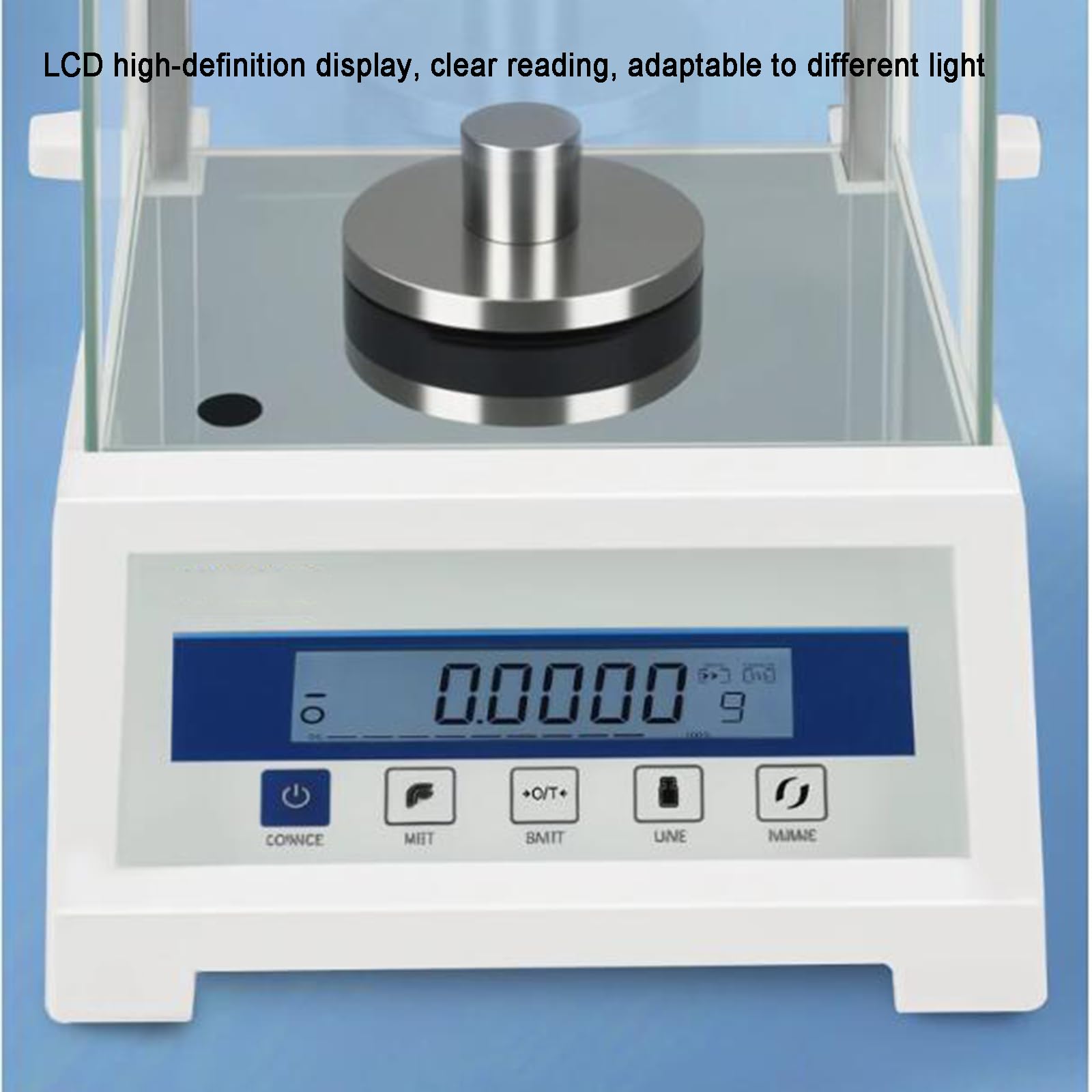 Balance Analytique Électronique, Balance Numérique Précise 0,0001 G, avec Écran LCD, Sortie De Données, Étalonnage Externe, Pare-Brise, pour Laboratoire, Pharmacie, Usine Chimique