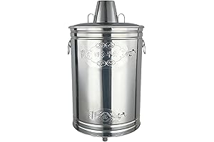 Burn Barrel Stove Kit for Backyard Outdoor Metal Incinerator Fire Cage Bin Burning Trash