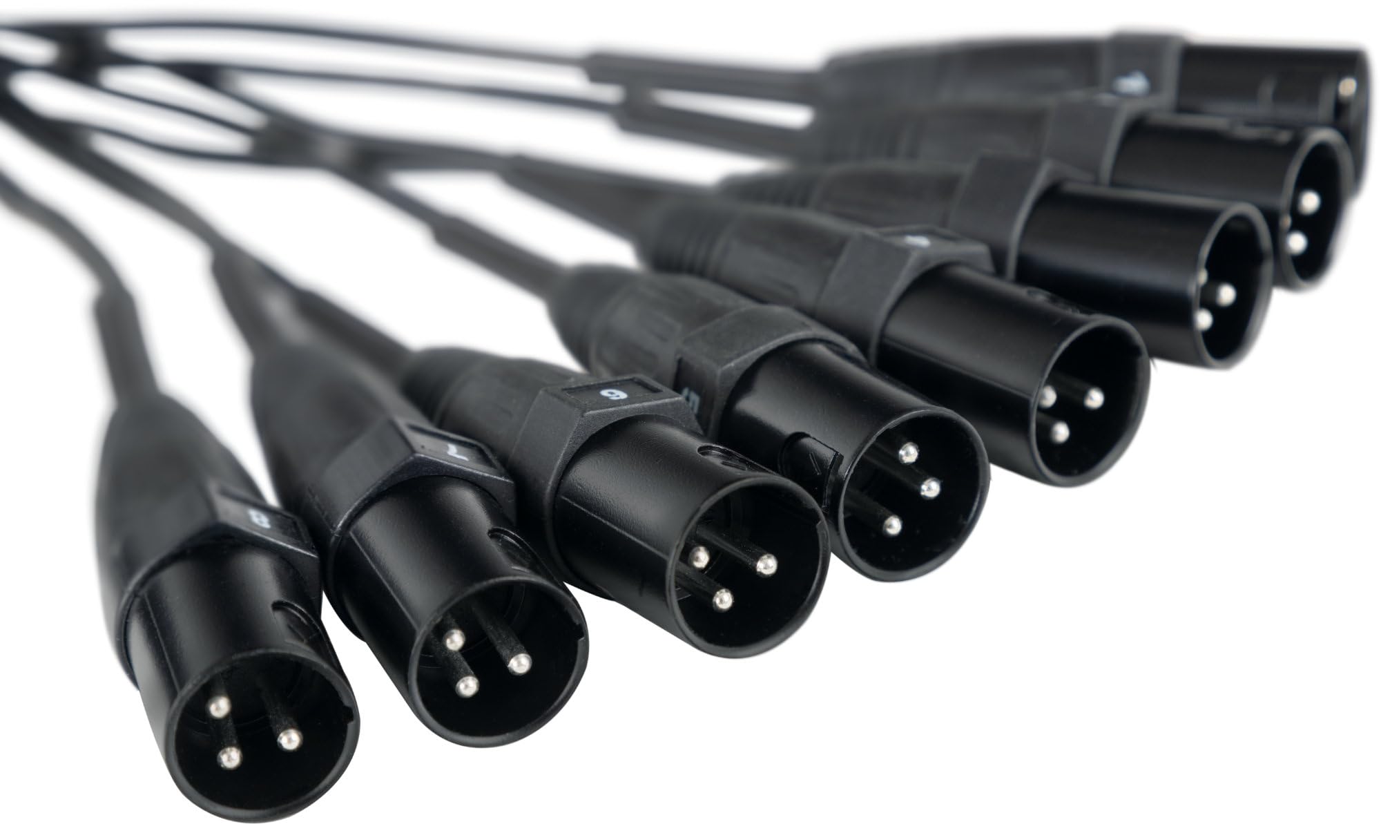 Pronomic Câble Audio XLR Multiprise 8 Sorties 1,5m Noir pour Studio et Scène