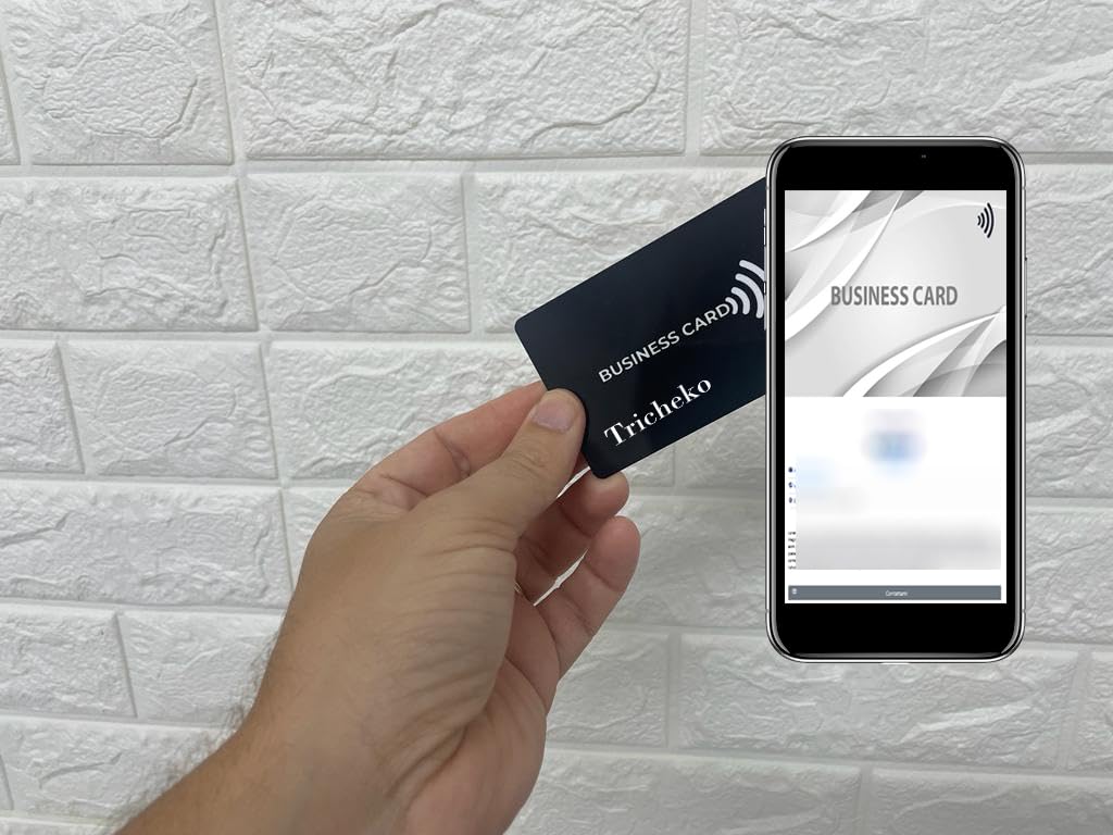 Biglietto da Visita Digitale NFC PVC Contactless Blu