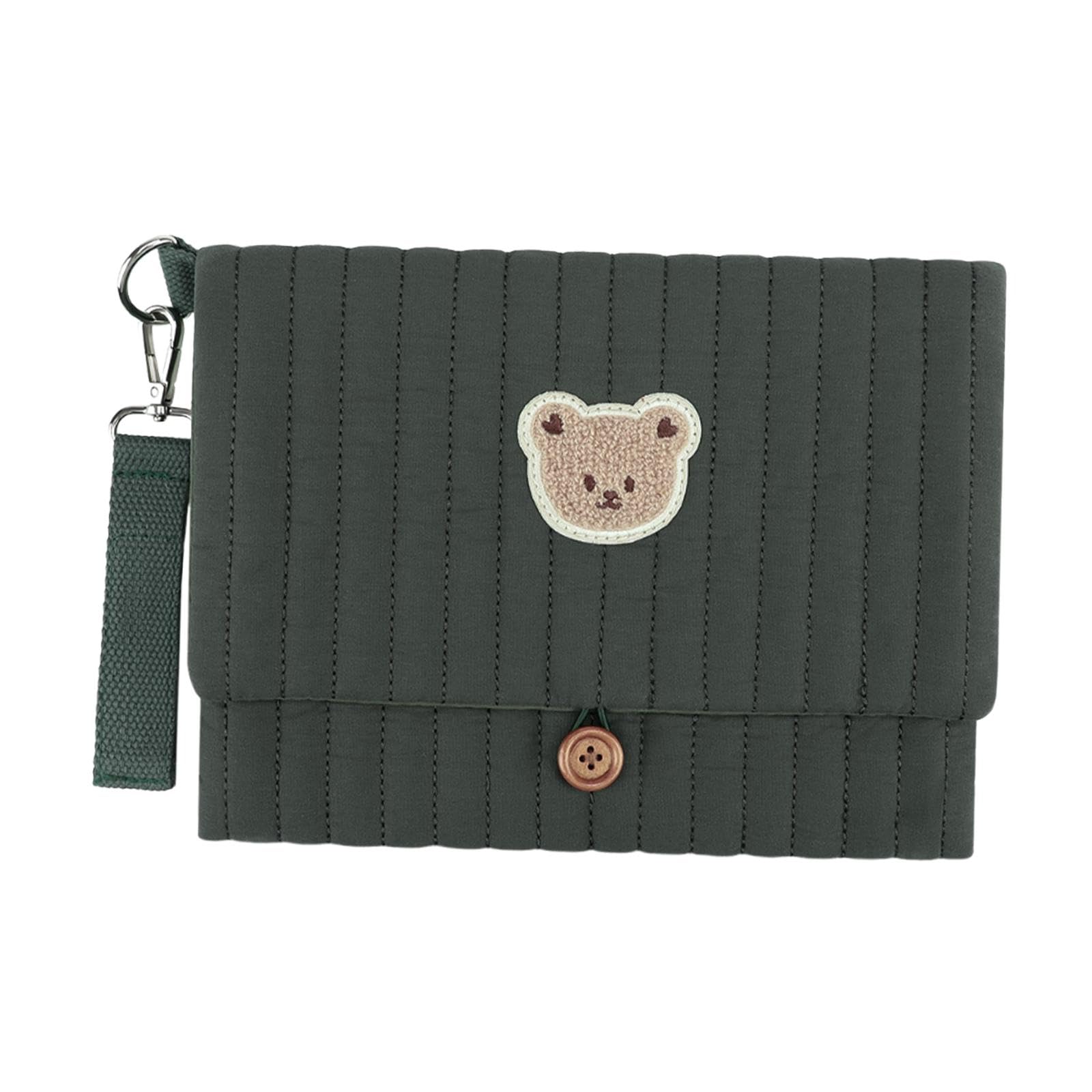 ojiva Ojiva® Nappy Bag Reusable Multifunctional Diaper Organizer for Outdoor | The Stylish DesignWith Adorable Embroidered Bear Design, Combining Practicality With Charming Aesthetics For Busy Parents On-picture-42