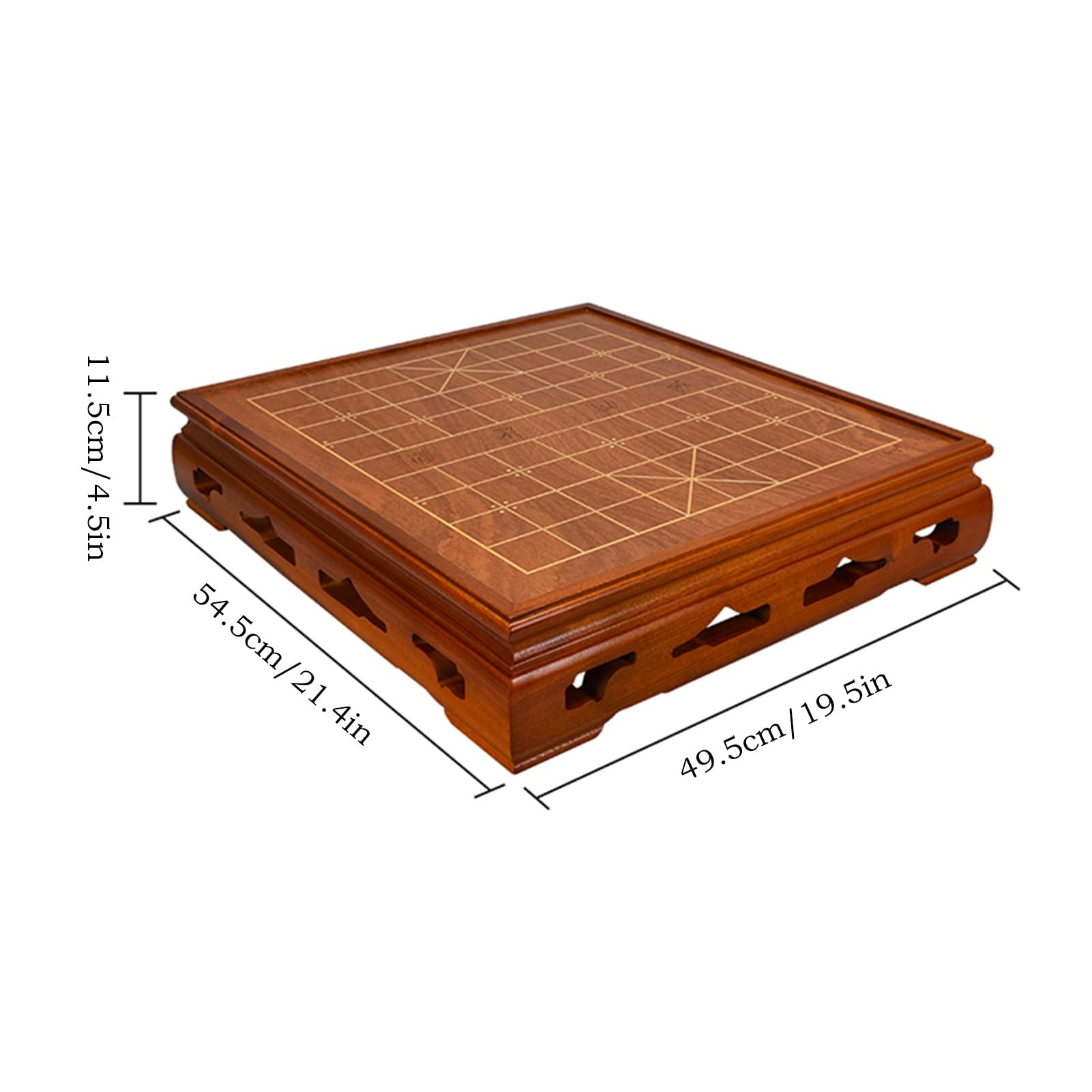 Set di Scacchi Cinesi con Tavolo Tradizionale Xiangqi, Giochi di strategia da Tavolo da Viaggio per 2 Giocatori (Legno di bosso)