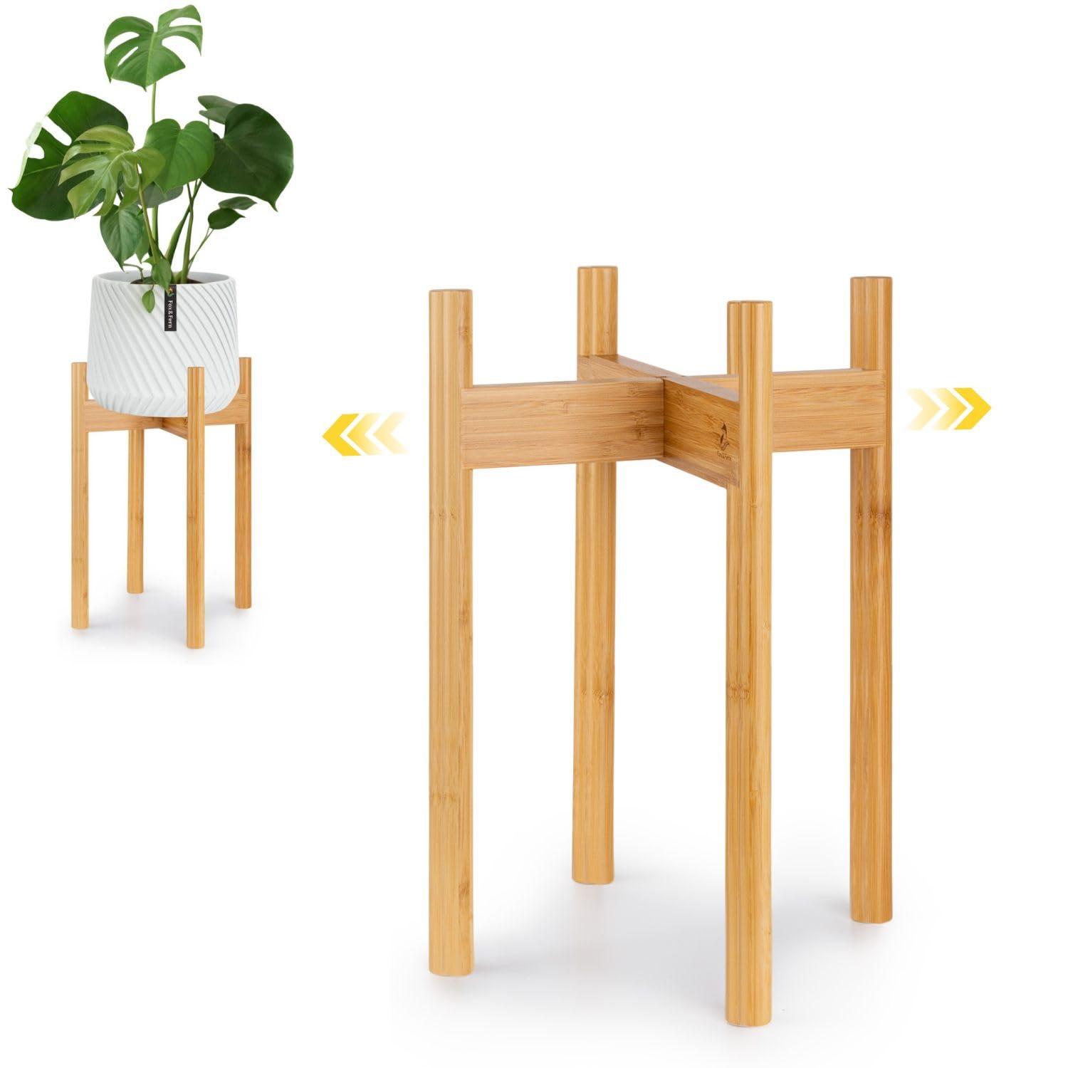 WHAT WE WANT WWW_FBFOOTSTAND ① Amazon.com : Fox & Fern Adjustable Tall Plant Stand Indoor — 8 to
