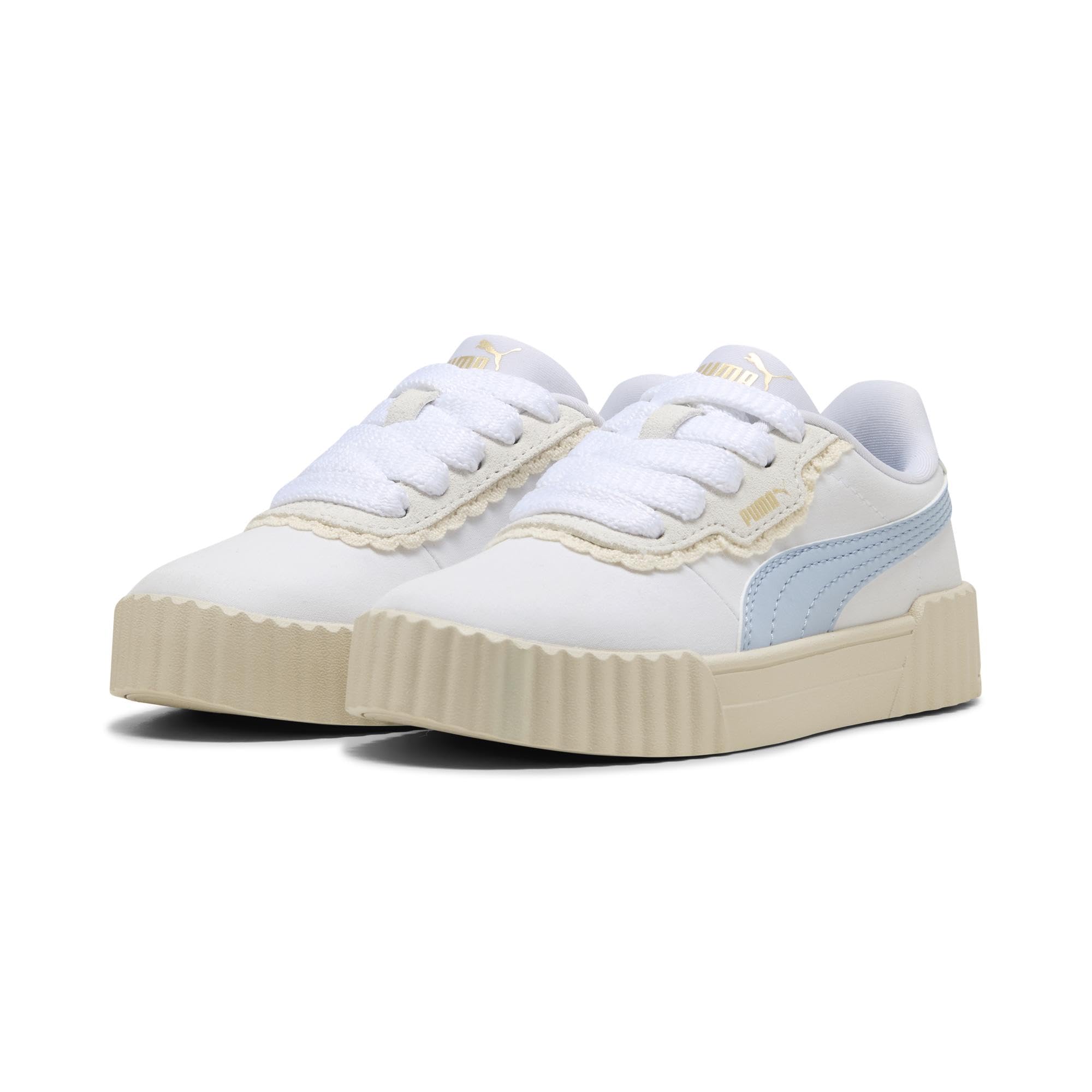 PUMA Carina 3.0 MEMOIRES PS Sneaker, White-Haute Tropic, 11.5 UK Child