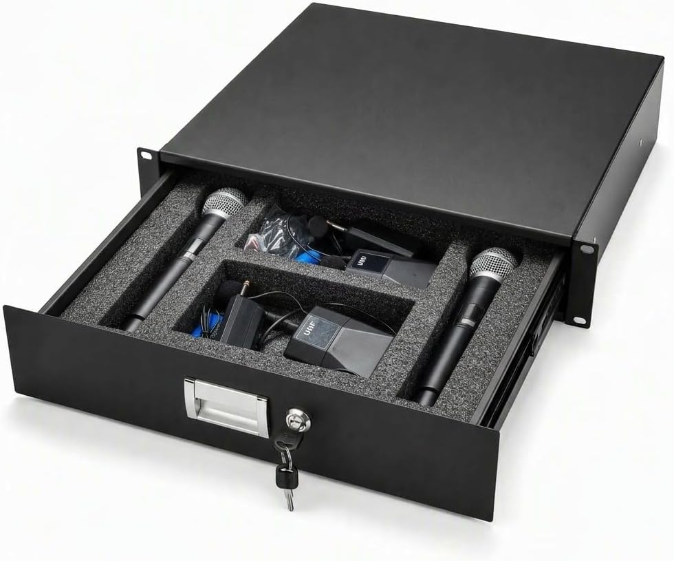 Deep Rack Mount Drawer Amazon.com: 2U Lockable Rack Drawer 350mm Deep for 19Inch Racks, with ...