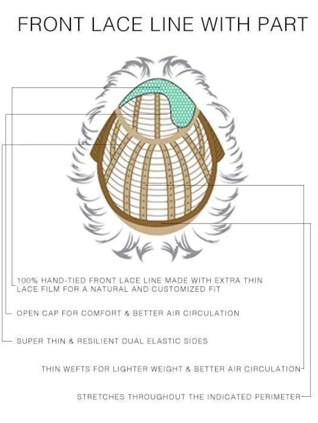 Bundle - 5 items: Mellow Wig by Estetica, Christy's Wigs Q & A Booklet, 2oz Travel Size Wig Shampoo, Wig Cap & Wide Tooth Comb - Color: RH12/26RT4