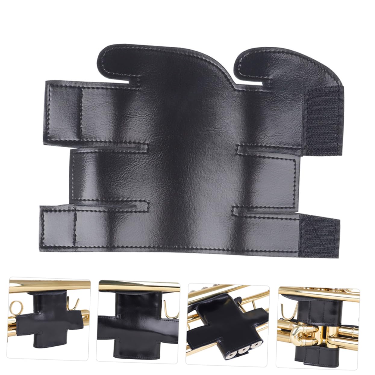 Parliky Leather Guard Trumpet Protector Musical Instrument Protector Black Case