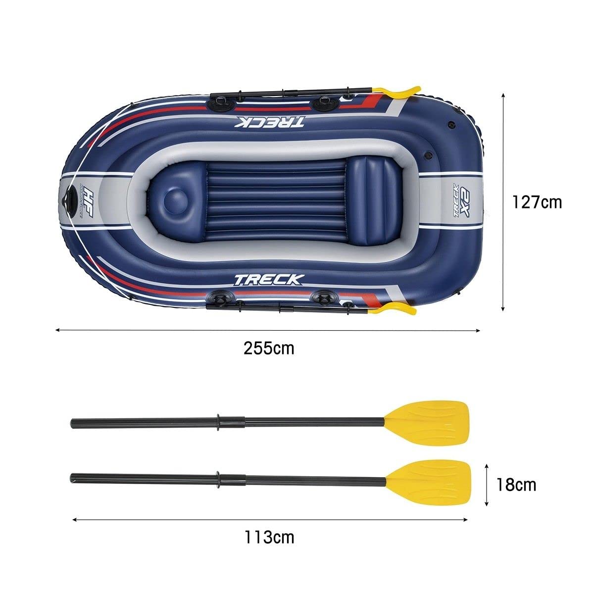 Bestway 61068 - Set Canotto Hydro-Force Naviga, Multicolore