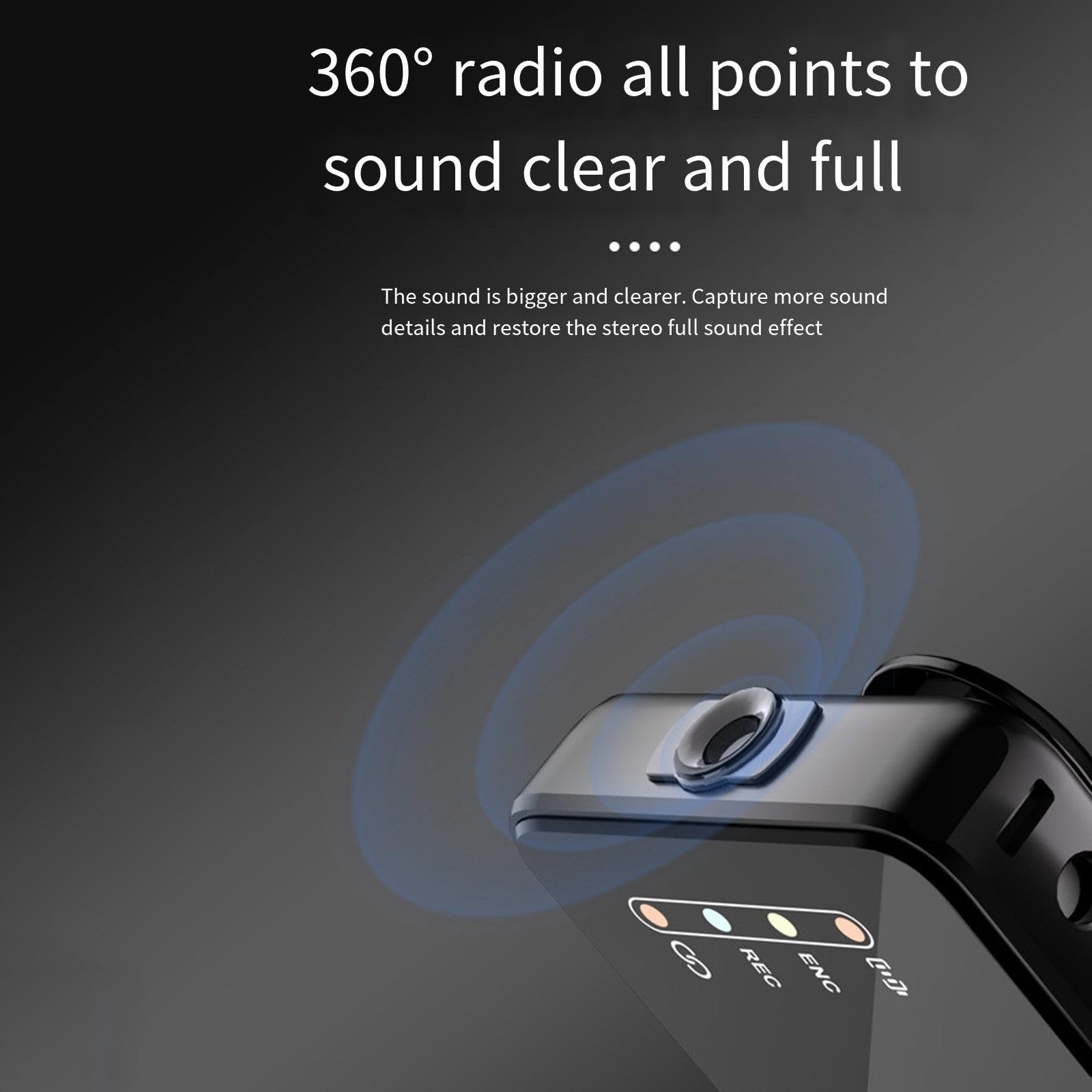 Microfono lavalier wireless, radio per cellulare e memoria integrata per microfono, apri il coperchio e registra audio trasmesso in diretta all'aperto