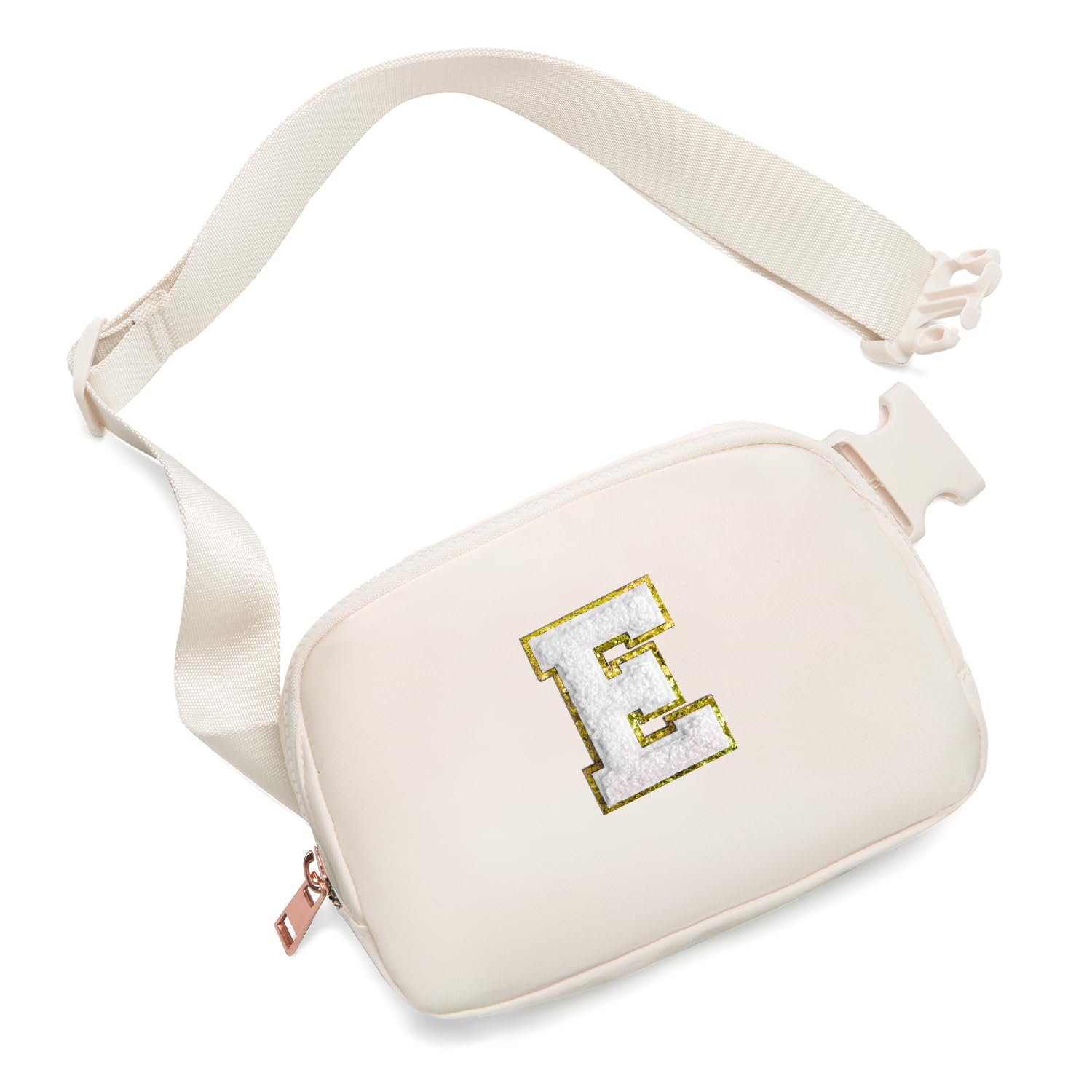 Gitus Birthday Gifts for 8 9 10 11 12 13 Year Old Girls Personalized Fanny Pack Crossbody Bags with Initial Letter Patch Belt Bag for Teen Girls Cute