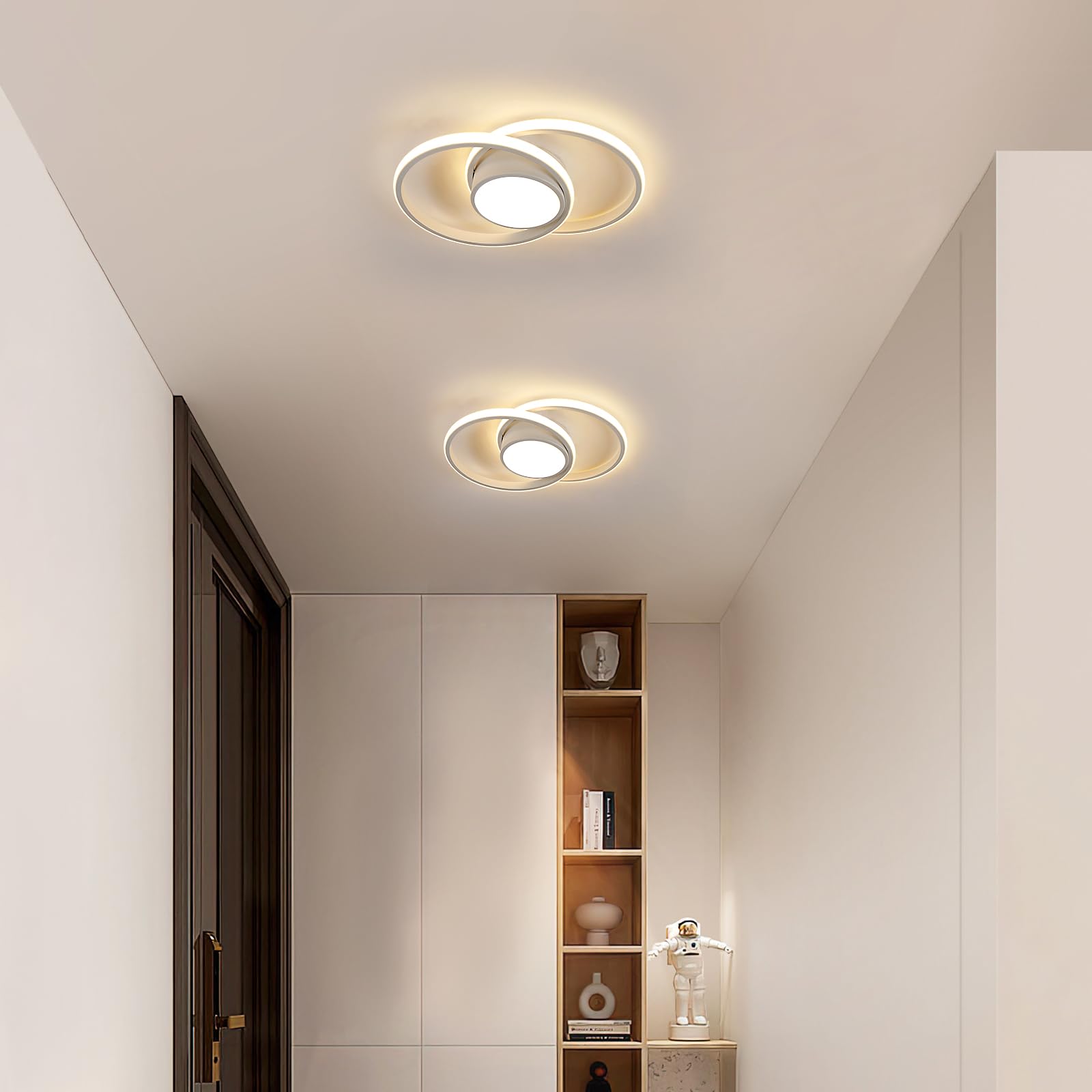 Comely LED Deckenleuchte Modern 42W, 4800LM, 3000K Warmweiß, Rundes Design Ø 40cm – Energieeffiziente Deckenlampe für Schlafzimmer, Badezimmer, Küche, Wohnzimmer & Balkon in Weiß