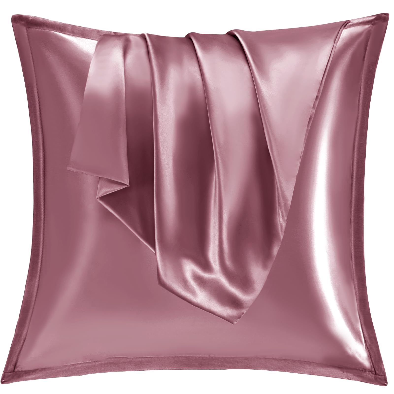 Vielit 2er Set Satin Kissnbezug mit Zip Closure