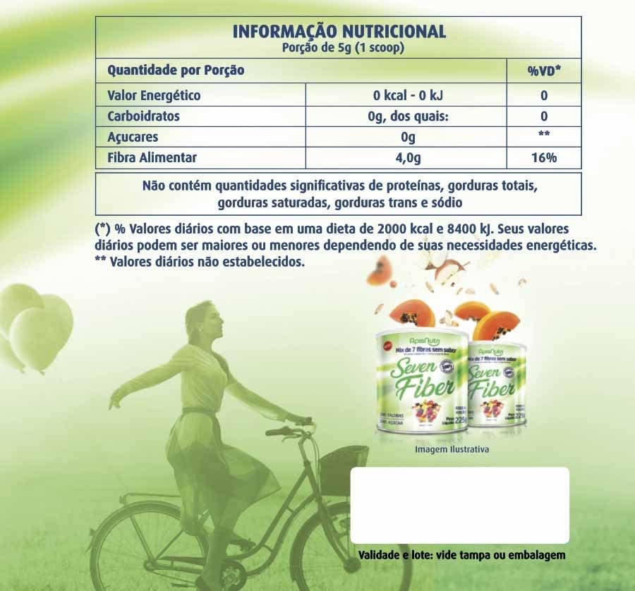 Seven Fiber 225g Mix de Fibras - Apisnutri | Amazon.com.br