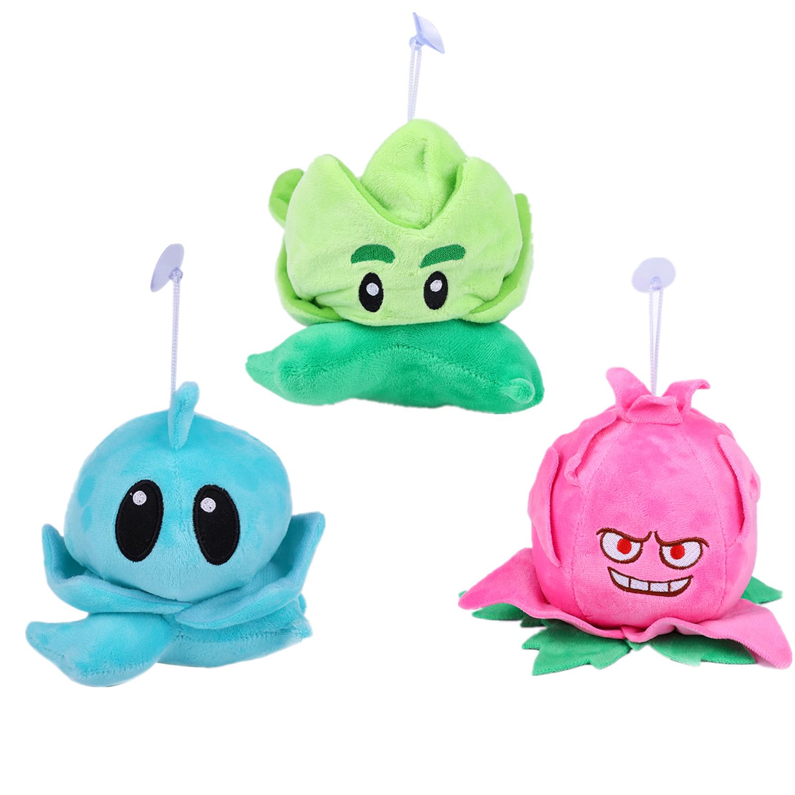 Amazon.com: Suyudian 3 PCS PVZ Plant and Zombies Plush Plants Sets