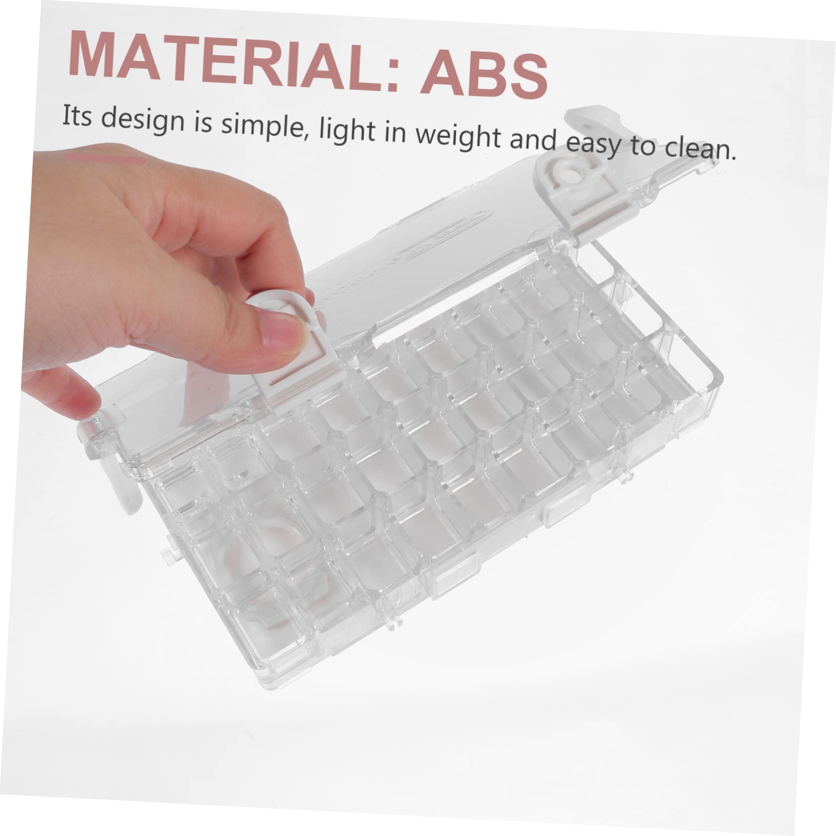 Boîte de Mélange de Couleurs Palette de Peinture Pratique et Étanche Portable en ABS 36 Compartiments Hermétiques pour Artistes et Étudiants