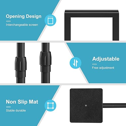 Miniatura 5 de Relx Soporte ajustable para letreros al aire libre para exhibición, soporte de letrero de piso con base para eventos comerciales minoristas de 8.5 x