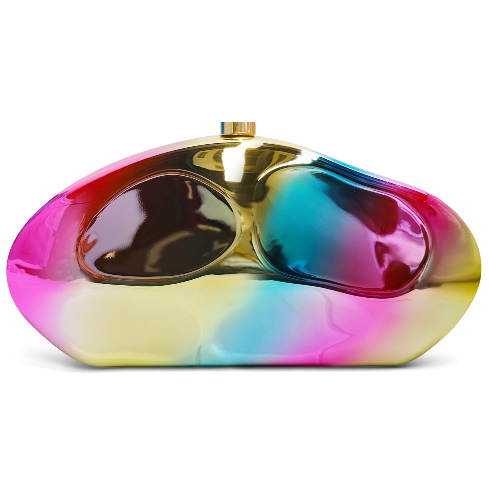 Acrylic Clutch Purse for Women Evening Bag, Irregular Shell Acrylic Purse Box Clutch with Chain for Party Wedding Prom
