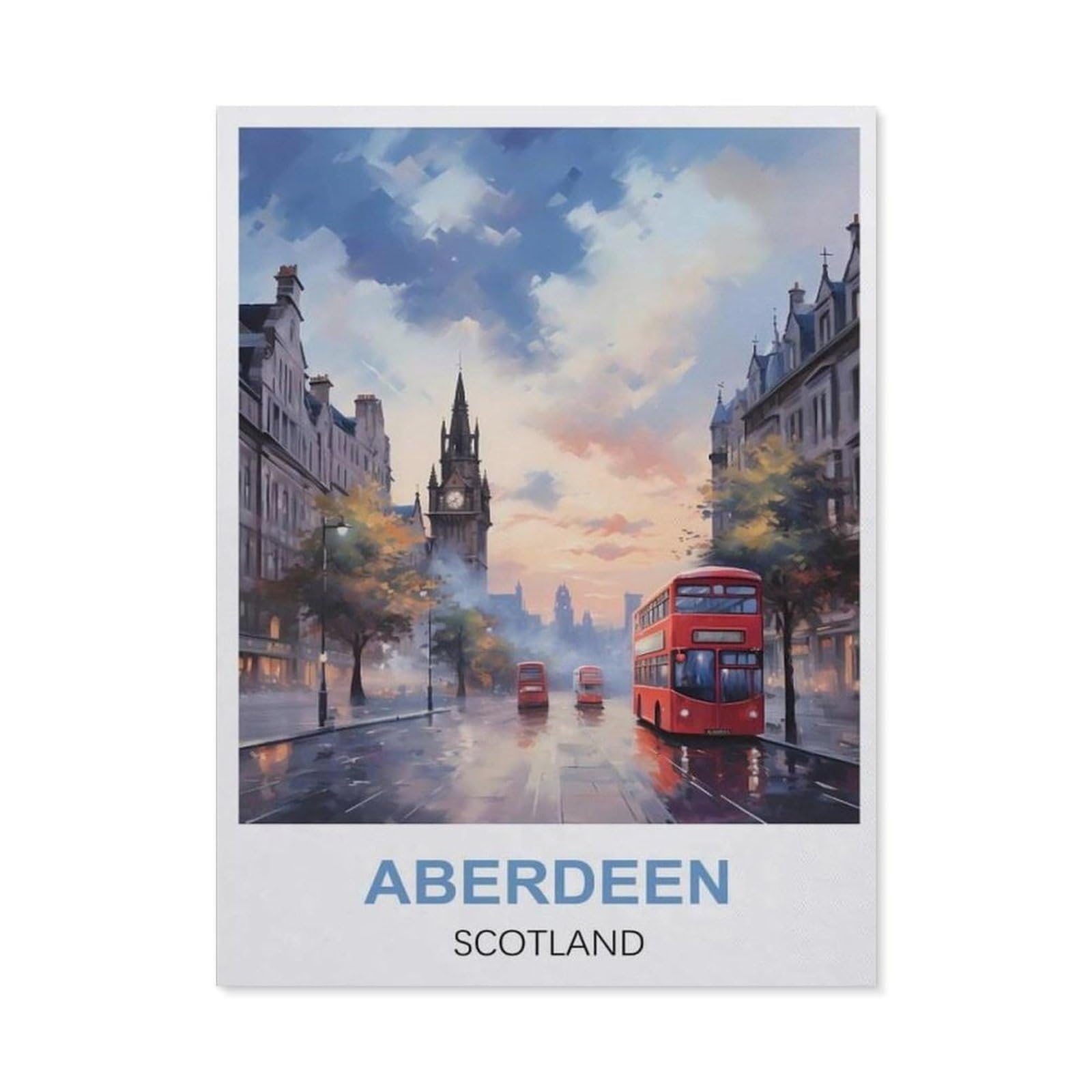 BEAYODKP DIY 5D Diamond Painting，Aberdeen Scotland（50x60cm）