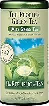 The Republic of Tea - The Peoples Green Tea, 50 Tea Bags, Tin | Gourmet Tea | Caffeinated