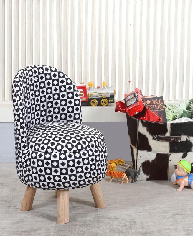 Image of Ottoman Kids pouffe Stool for Small Baby Chair Study Stool for Kids Playing Products Little Baby Dining Chair for Feeding Kids Cartoon Bedroom Chair,14x14x26 Inch, Single Chair