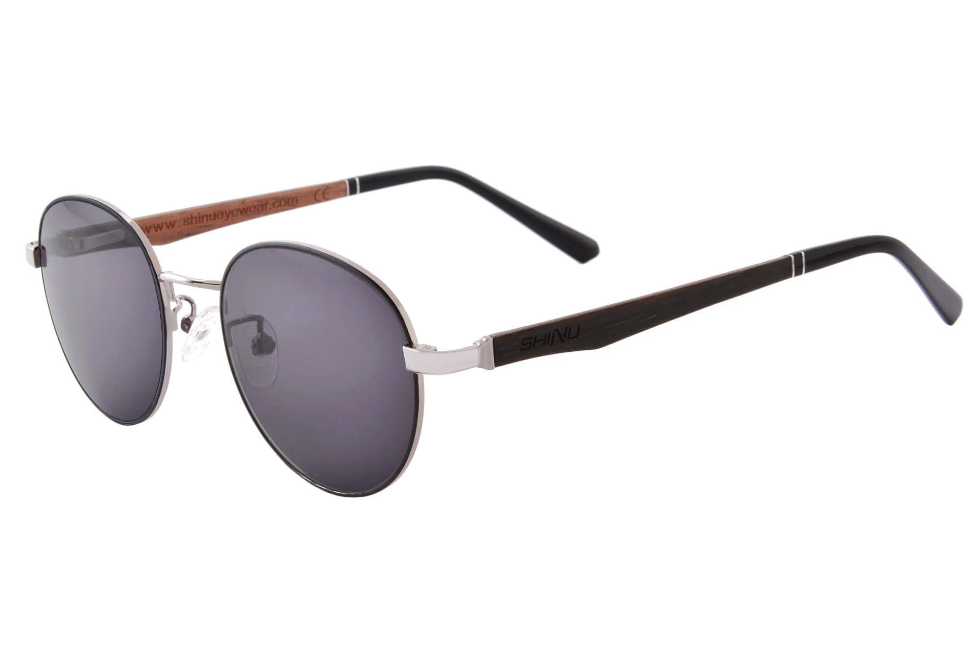 SHINU Maenner Frauen Holz Sonnenbrillen Polarisierte Myopie Brillen-PGJS903