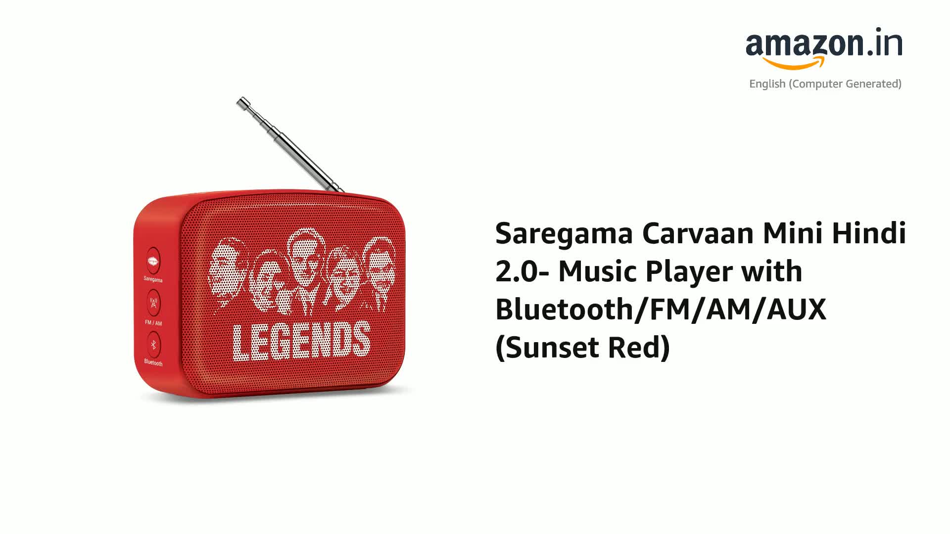 Saregama Carvaan Mini Hindi 2.0- Music 