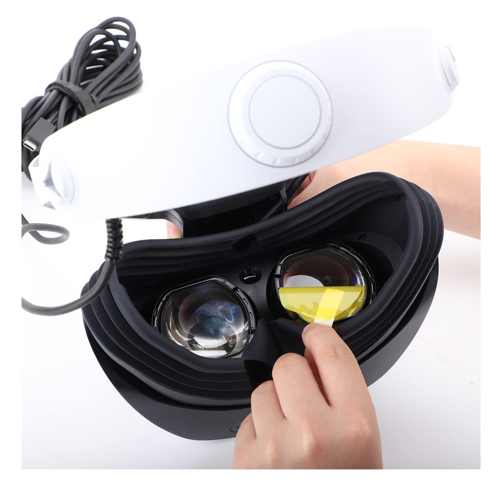 Amazon.co.jp: SHEAWA PS VR2用レンズフィルム 4枚 保護フィルム TPU 