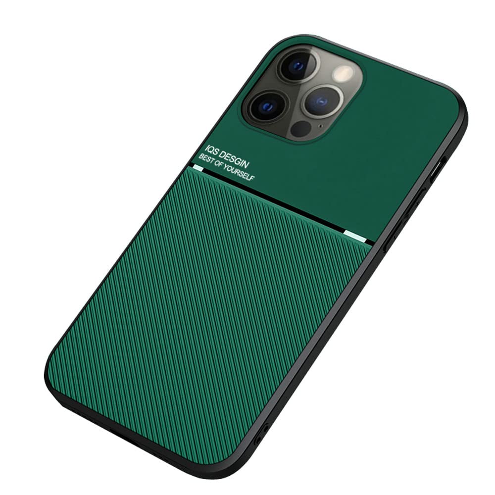 Kepuch Mowen Funda Case Carcasa Placa de Metal Incorporada para iPhone 12/12 Pro 6.1" - Verde — view 24