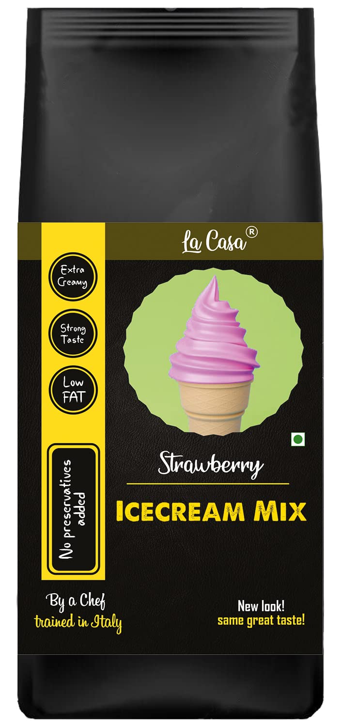 La Casa Icecream Premix - Strawberry | Extra Creamy & Strong Flavor | 250g |