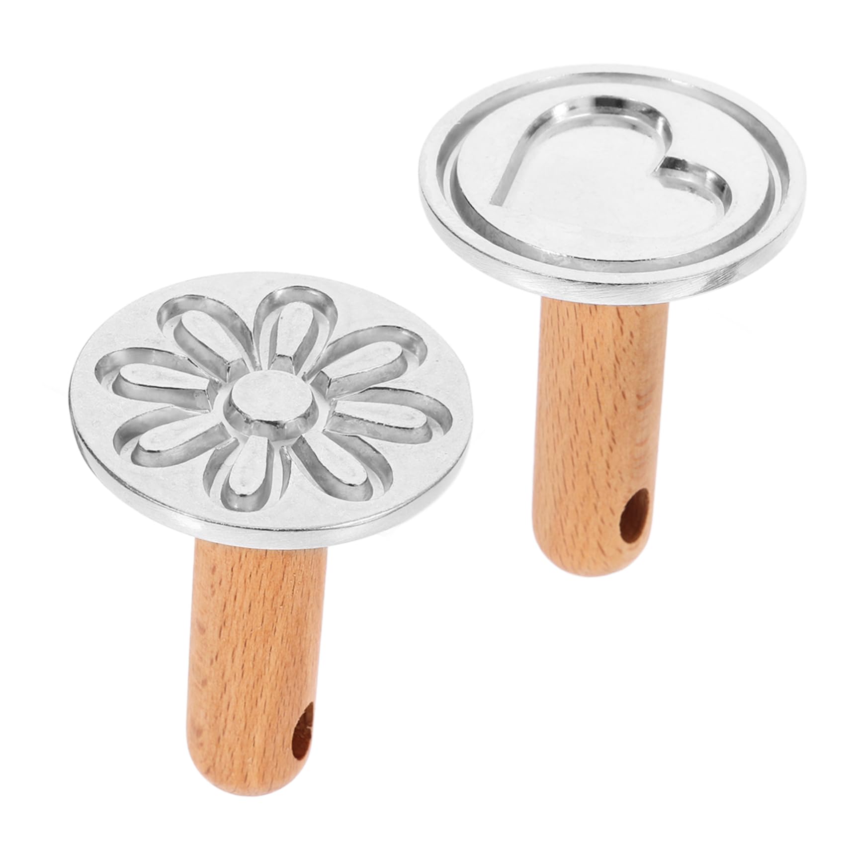 Amosfun 10 Piezas molde de galletas molde galletas molde de corazón molde para galletas de diseño molde para galletas y pasteles biscotes bizcocho de galletas molde dulce de madera