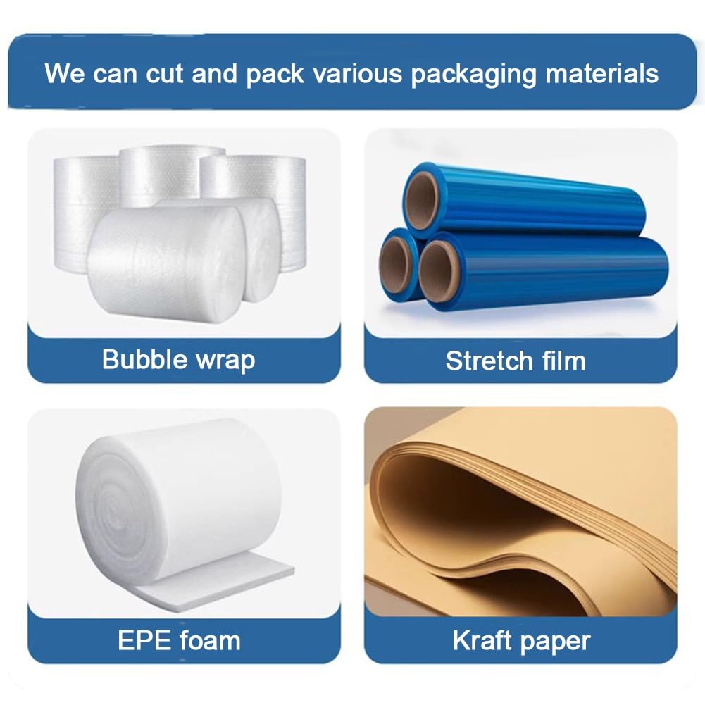 Distributeur de papier bulle double couche avec emballage vertical et support pliable pour une expédition et un transport sécurisés