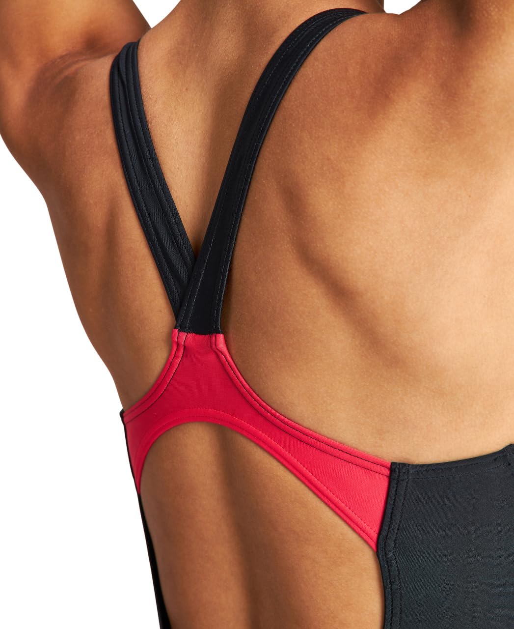 arena Feel Threefold V Back R Maillot de Bain Une Pièce Femme, Maillot de Bain Elastique Séchage Rapide en Tissu arena MaxFit Eco avec Résistance Maximale au Chlore et au Sel, Protection UV UPF 50+