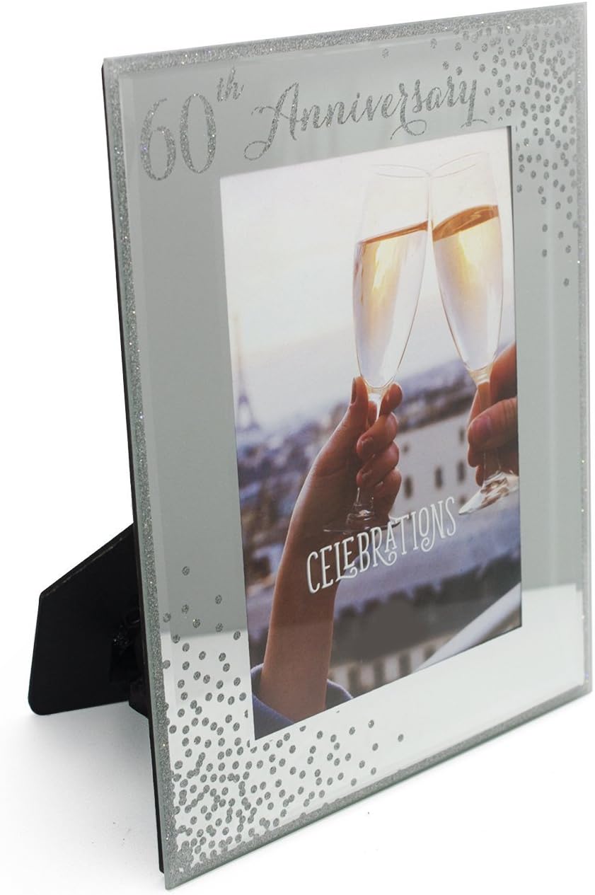 Anniversary 60th Diamond Wedding Large 8 x 10 Photo Frame Boxed