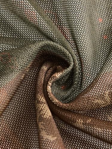 OYOANGLE Women's Graphic Long Sleeve Tie Front Sheer Mesh Top Y2k Hippie Wrap Crop Cardigan4