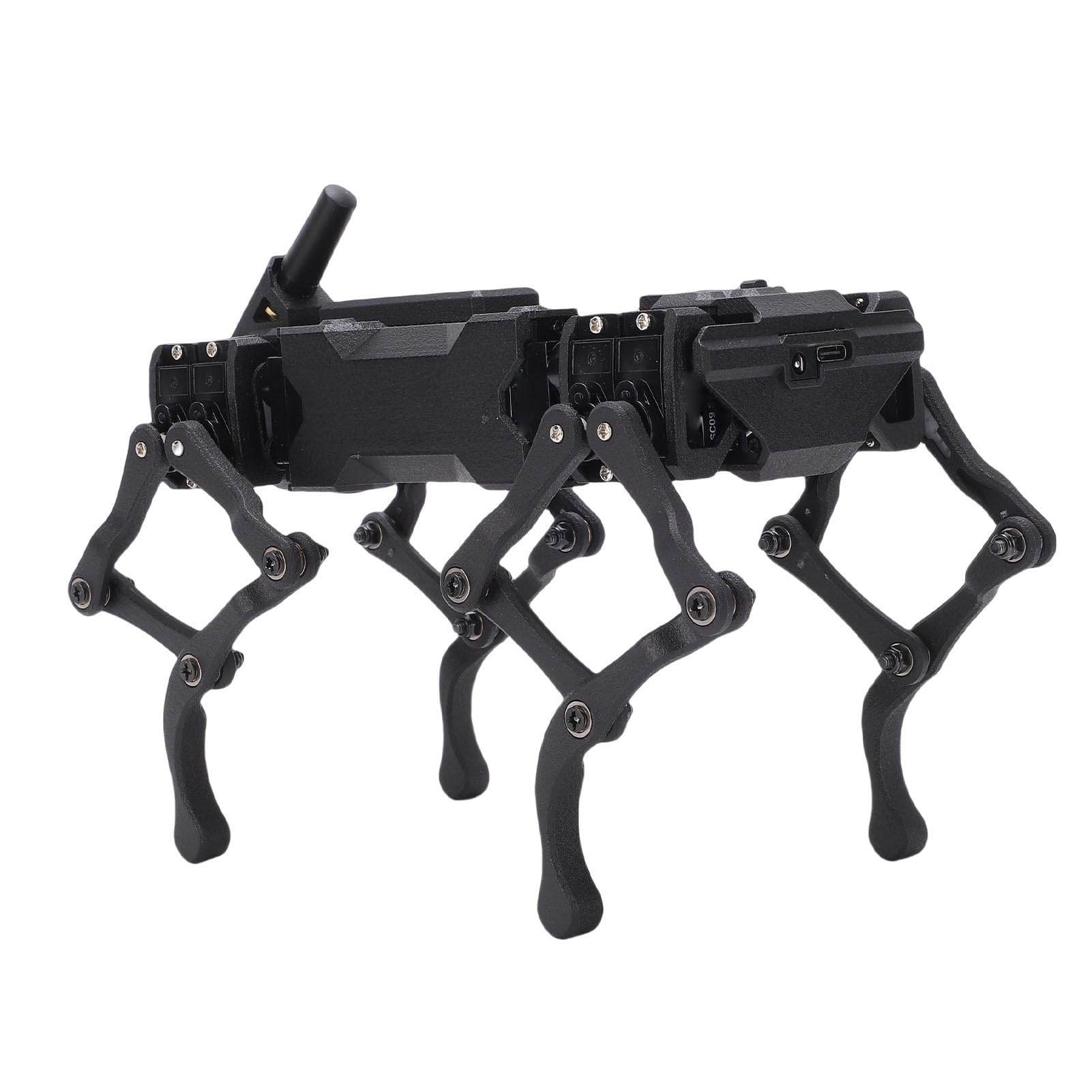 Cryfokt Cane Robot Quadrupede, Struttura della Gamba a Collegamento Multiplo 12 DOF Servi con Feedback in Tempo Reale Kit Robot Educativo STEM, Cane AI con Fotocamera Grandangolare da 5 MP a 160 Gradi