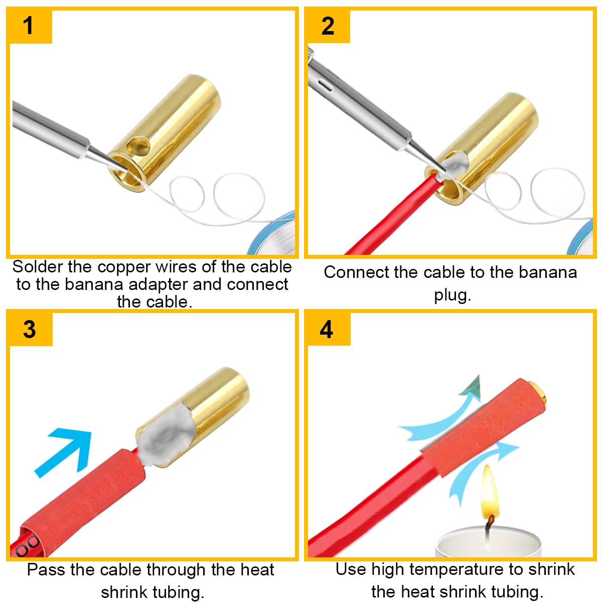 40 connettori banana proiettile placcati in oro da 5 mm Adattatore connettore banana proiettile da 5,0 mm maschio-femmina, per batteria Lipo RC, ESC motore, RC fai da te