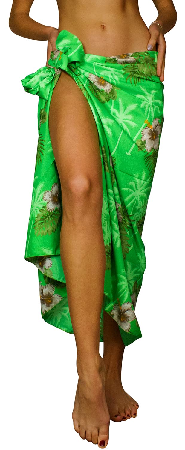 King Kameha Hawaiano Pareo Sarong Abrigo De Playa para Mujeres Funda De Bikini Casual Traje De Baño Muy Ruidoso Pequeña Flor Imprimir