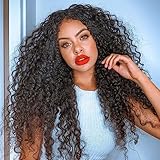 Toyotree Ocean Wave Crochet Hair 30 Inch 6 Packs Deep Wave Crochet Hair Curly Braiding Hair Curly Crochet Hair For Black Women Synthetic Wavy Braiding Hair Extensions (30 Inch,#1B)