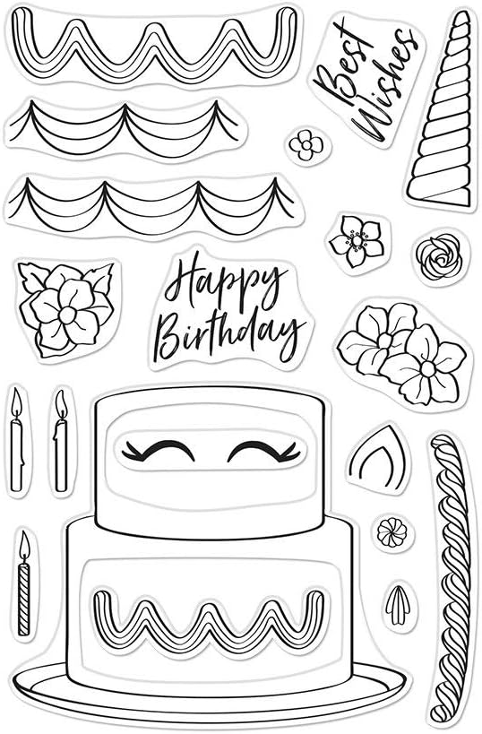 Hero Arts DC287 Birthday Stamp & Cut XL