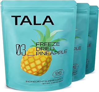TALA, Freeze-Dried Fruit, Fruit Snack, Vegan | No Sugar Added | Pack of 3 (0.88 Ounce Each)