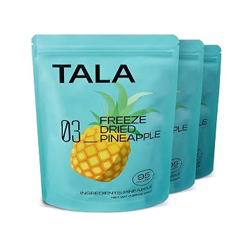 TALA, Freeze-Dried Fruit, Fruit Snack, Vegan | No Sugar Added | Pack of 3 0.88 Ounce Each