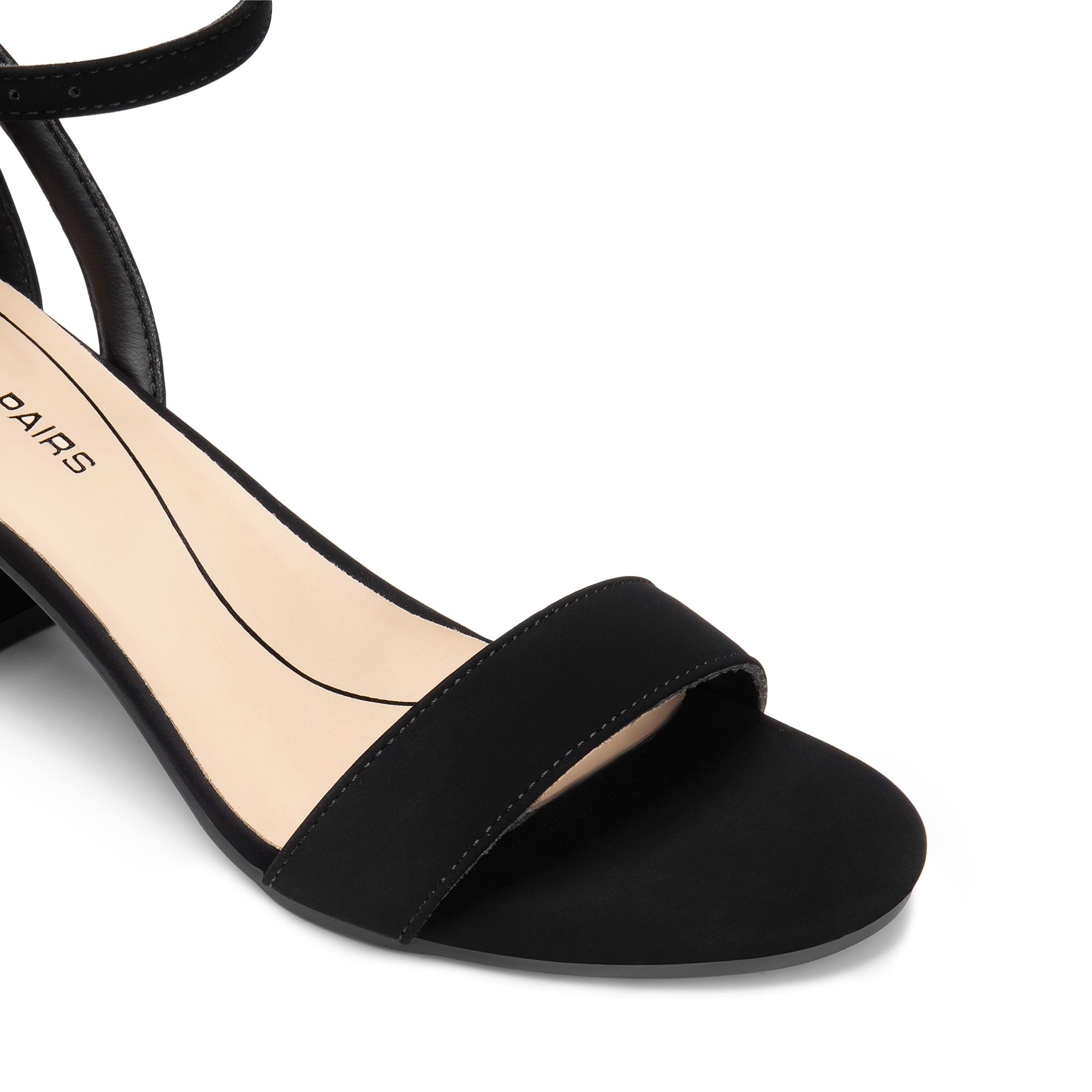 DREAM PAIRS Sandalias Tacon Ancho Bajo de 6cm con Plantilla Acolchada Comoda con Correa Tobillo para Boda Party Fiesta