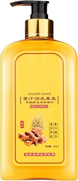 Ginaday Instant Ginger Hair Regrowth Shampoo, Ginger Hair Care Shampoo, Ginger Anti-Hair Loss Hair Shampoo, Ginger Shampoo for Hair Growth 500ml/16.9oz